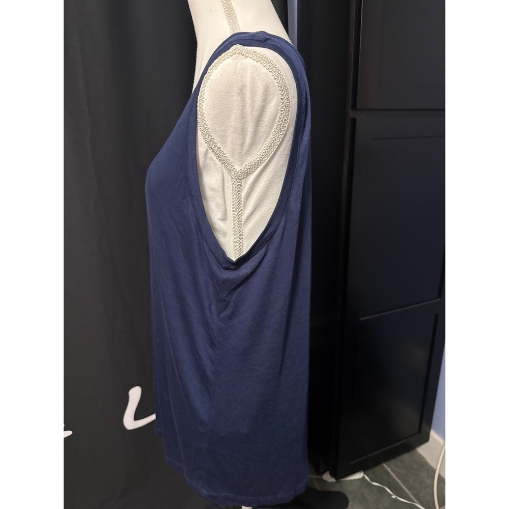 International Concepts Navy Blue Studded Tank Top XXL - Picture 3 of 5
